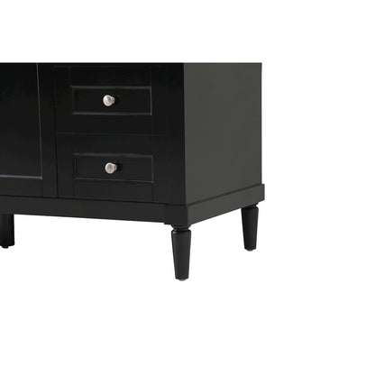60 inch Single bathroom vanity in black