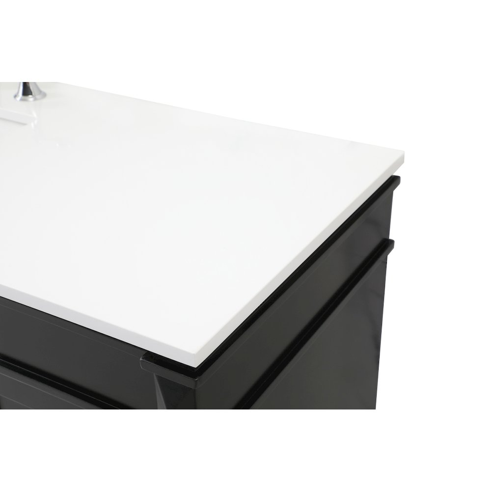 60 inch Single bathroom vanity in black