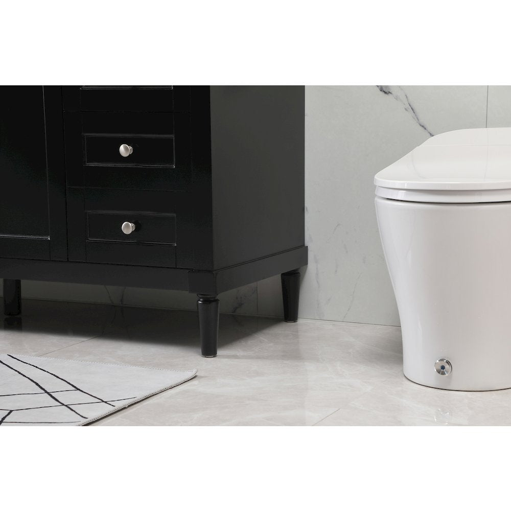 60 inch Single bathroom vanity in black