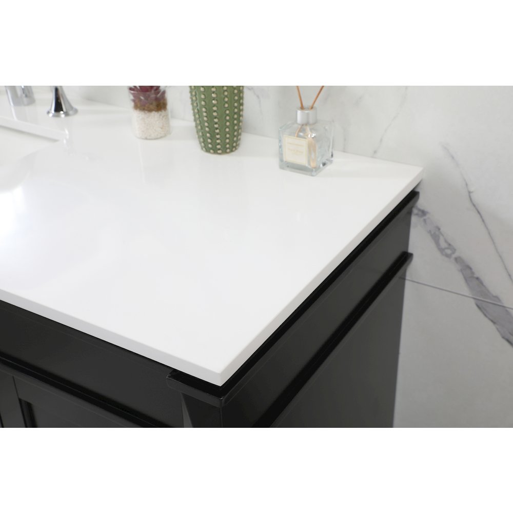 60 inch Single bathroom vanity in black