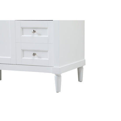 60 inch Single bathroom vanity in white