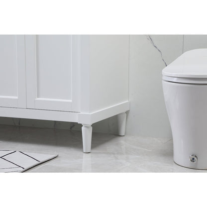 72 inch double bathroom vanity in white