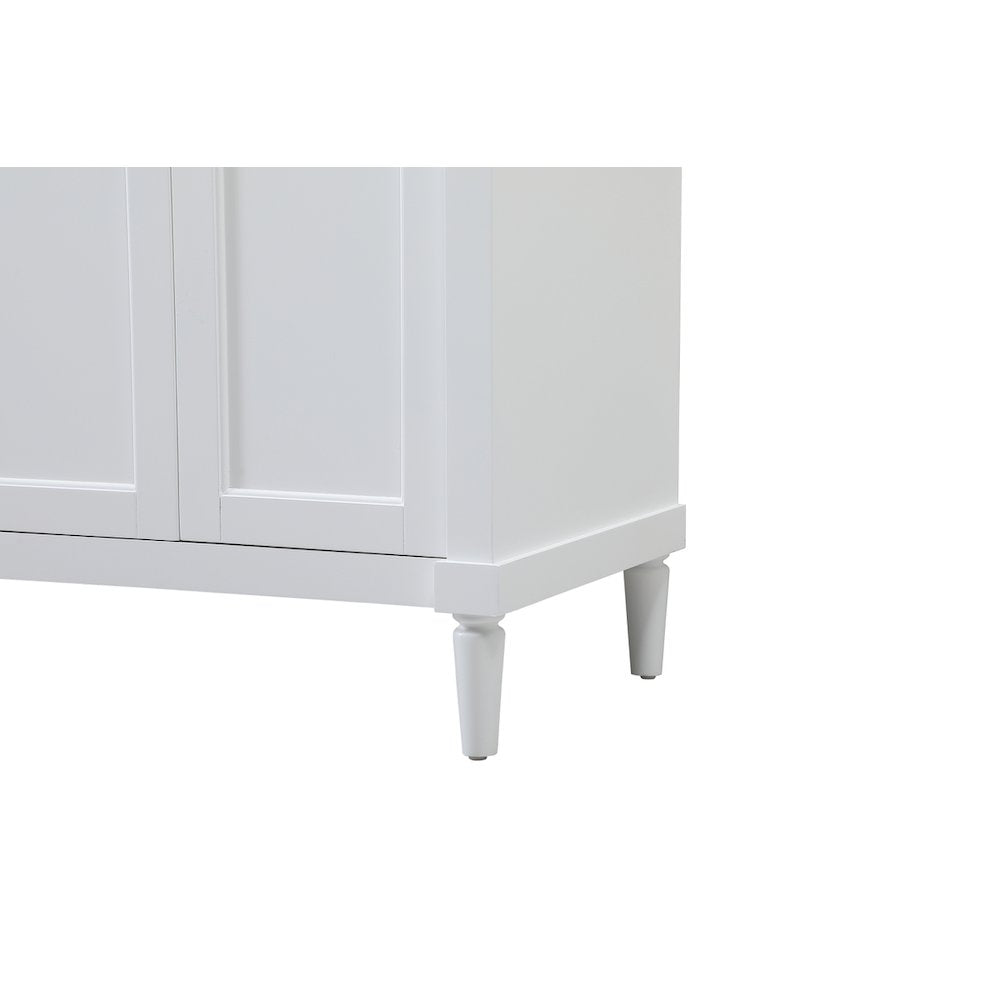 72 inch double bathroom vanity in white