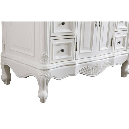 42 inch Single Bathroom vanity in antique white