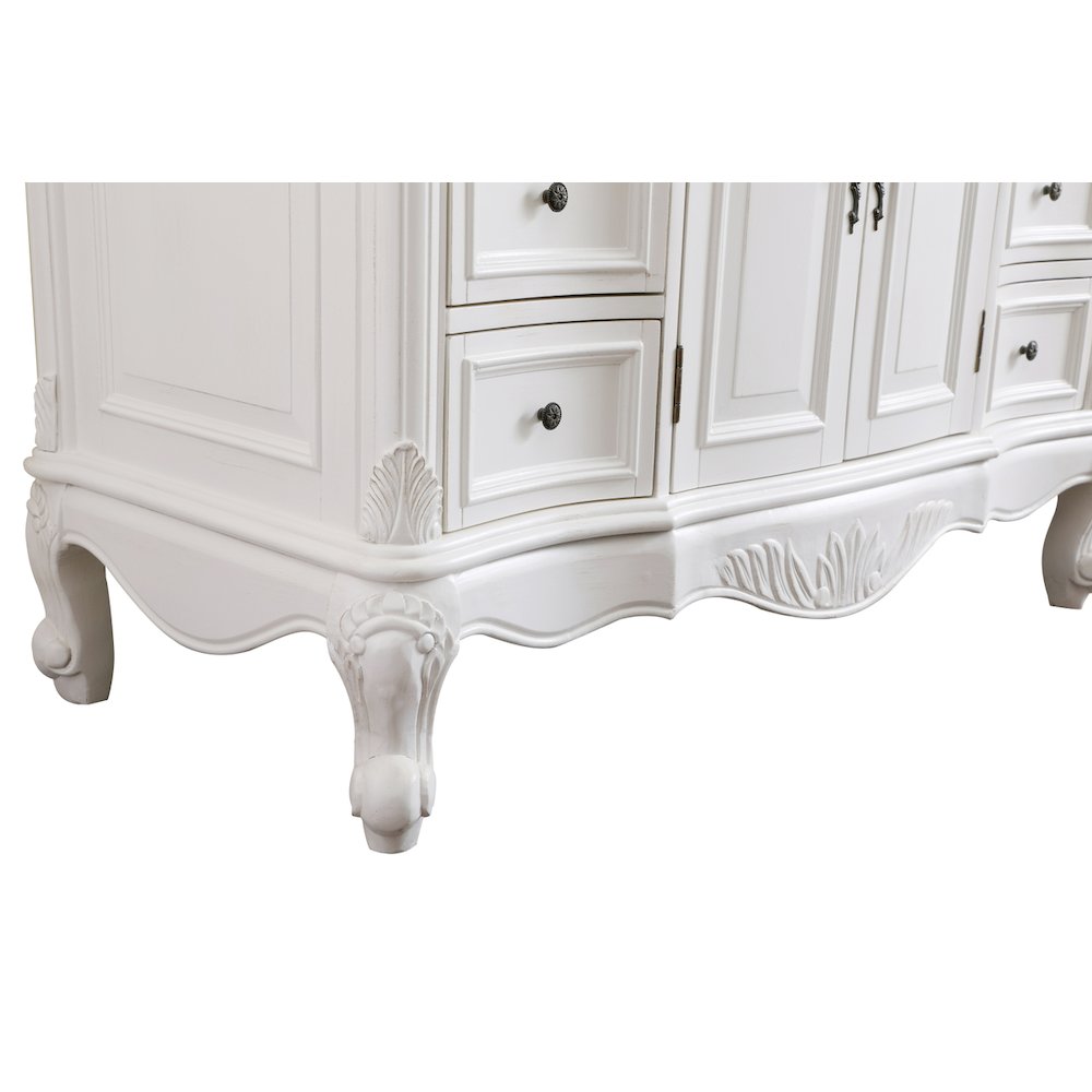 48 inch Single Bathroom vanity in antique white