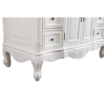 48 inch Single Bathroom vanity in antique white