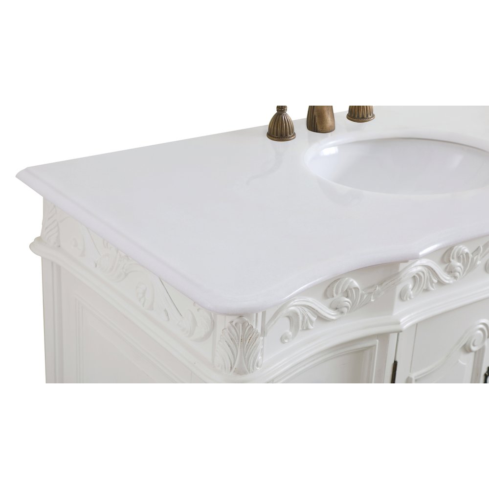 48 inch Single Bathroom vanity in antique white
