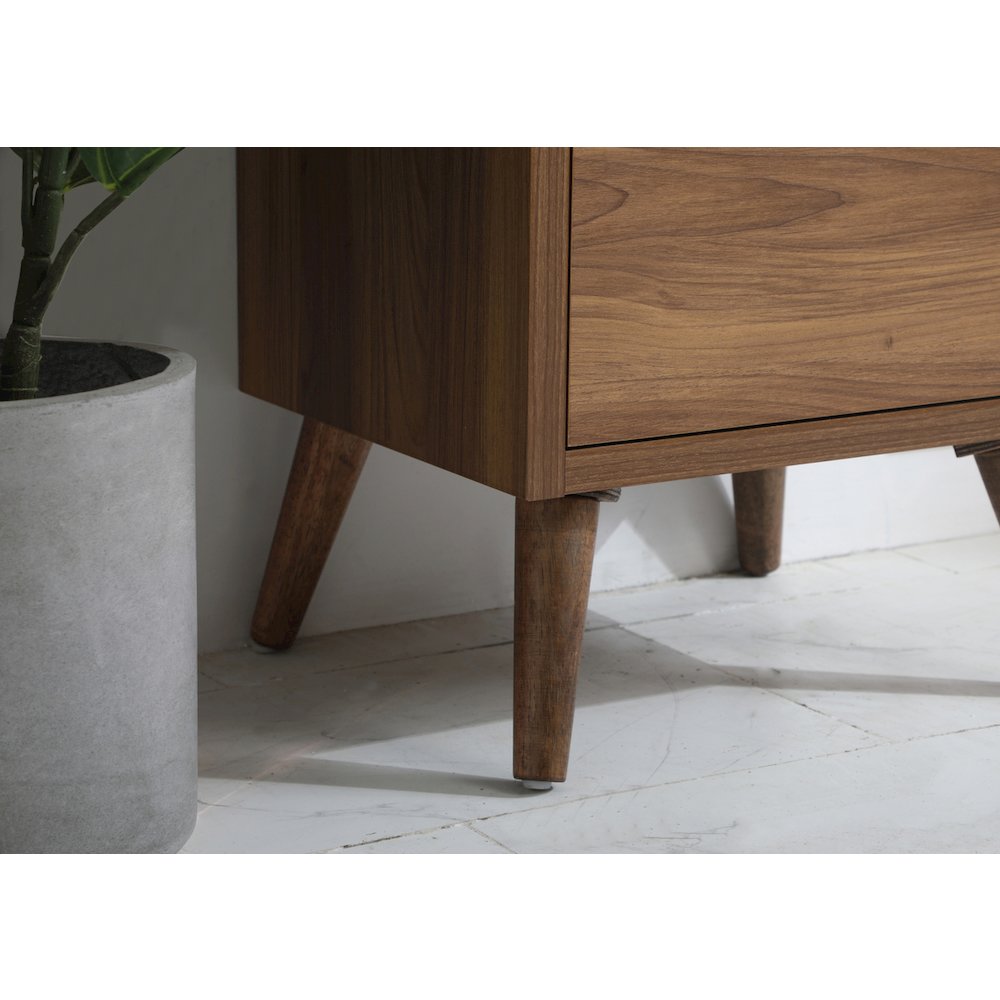 18 inch bathroom vanity in walnut brown