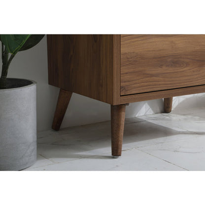 24 inch bathroom vanity in walnut brown