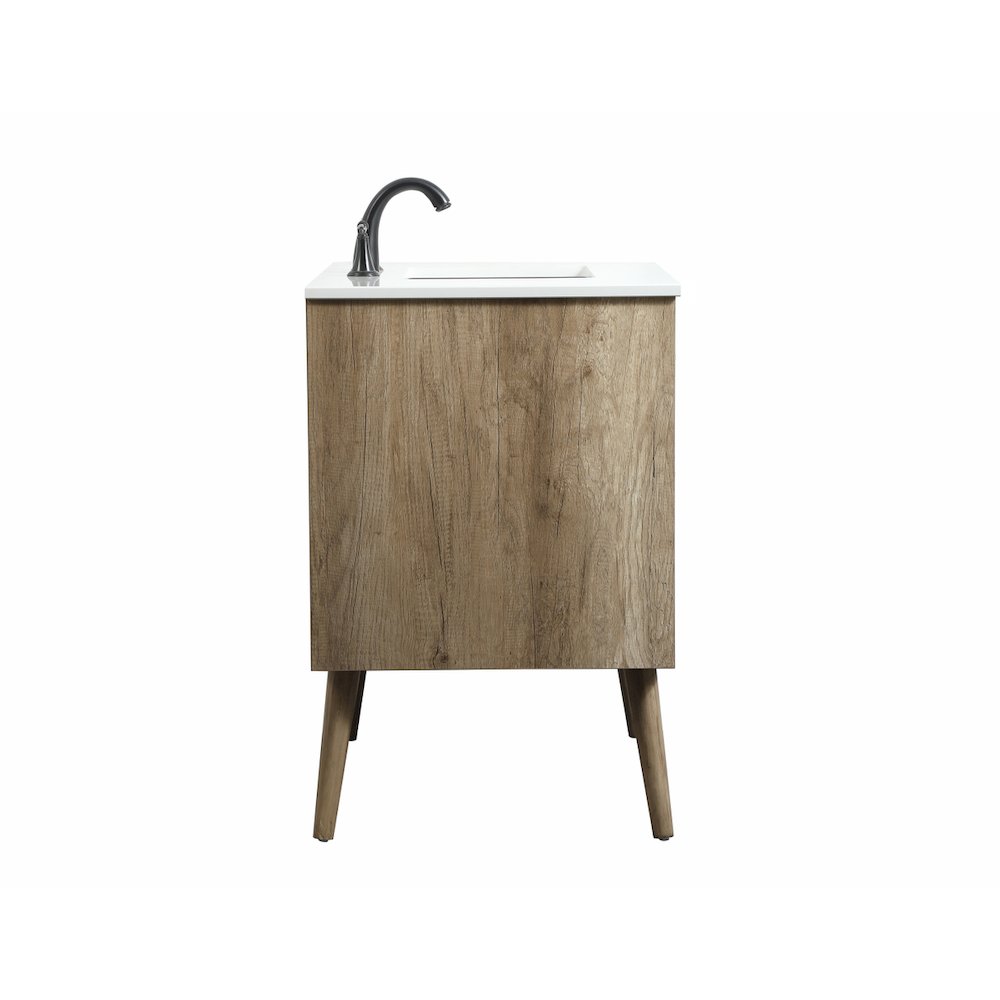 36 inch Single bathroom vanity in natural oak