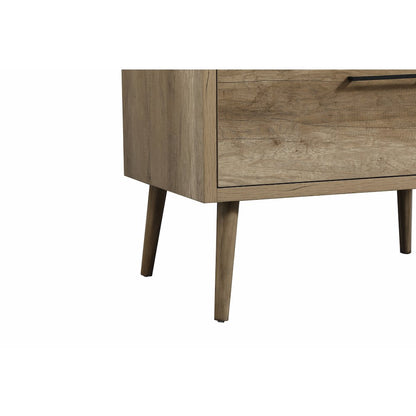 36 inch Single bathroom vanity in natural oak