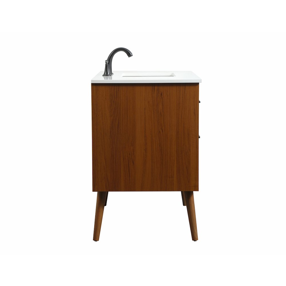 42 inch Single bathroom vanity in teak
