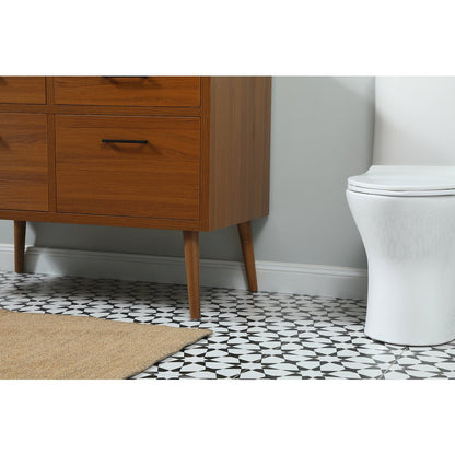 42 inch Single bathroom vanity in teak