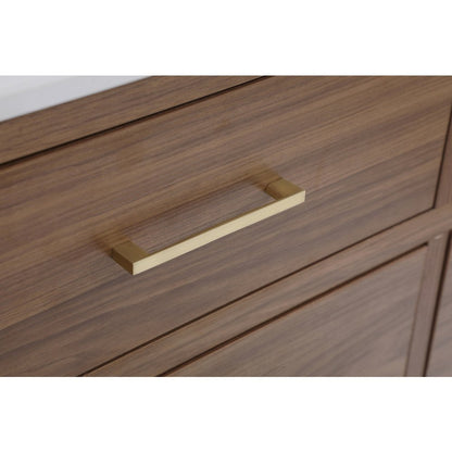 42 inch bathroom vanity in Walnut Brown