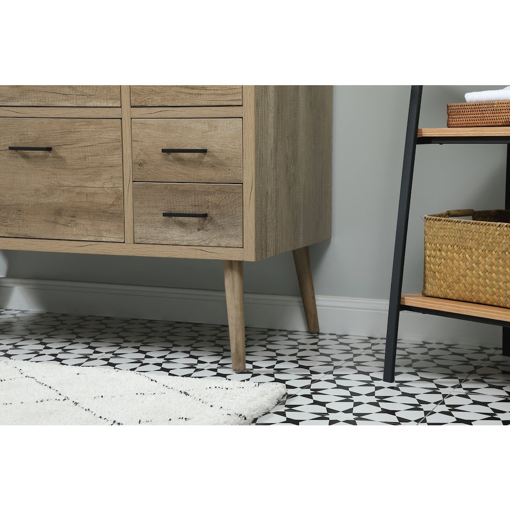 48 inch Single bathroom vanity in natural oak
