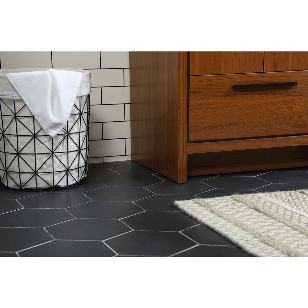 24 inch Single bathroom vanity in Teak