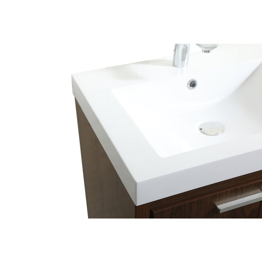 24 inch Single bathroom vanity in Walnut