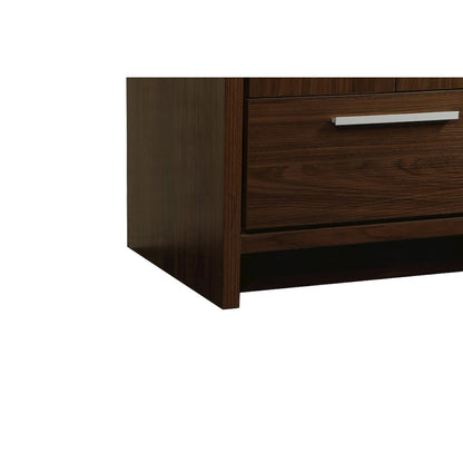 24 inch Single bathroom vanity in Walnut