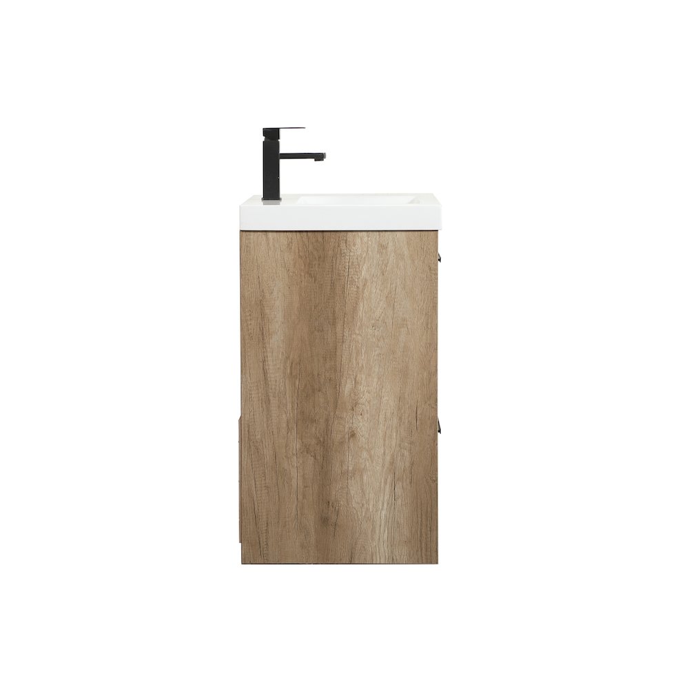 24 inch Single bathroom vanity in natural oak