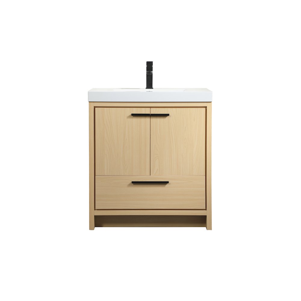 30 inch Single bathroom vanity in Maple