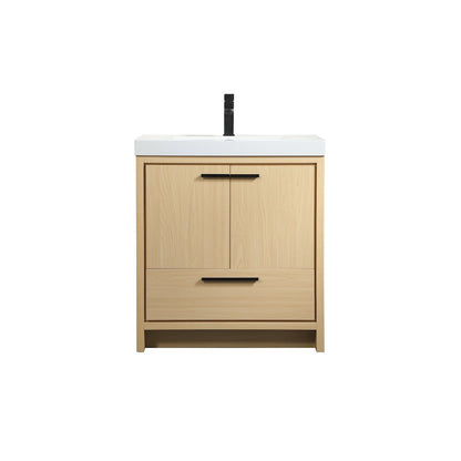 30 inch Single bathroom vanity in Maple