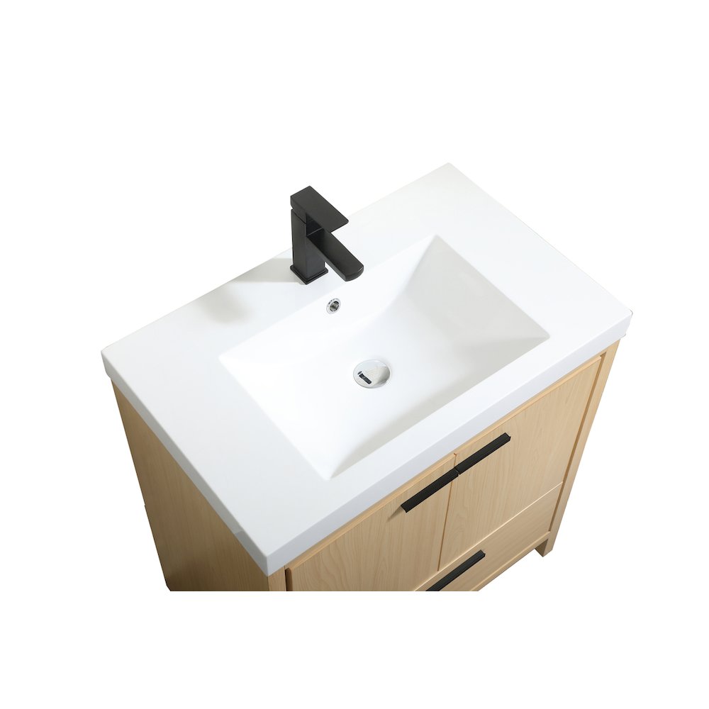 30 inch Single bathroom vanity in Maple