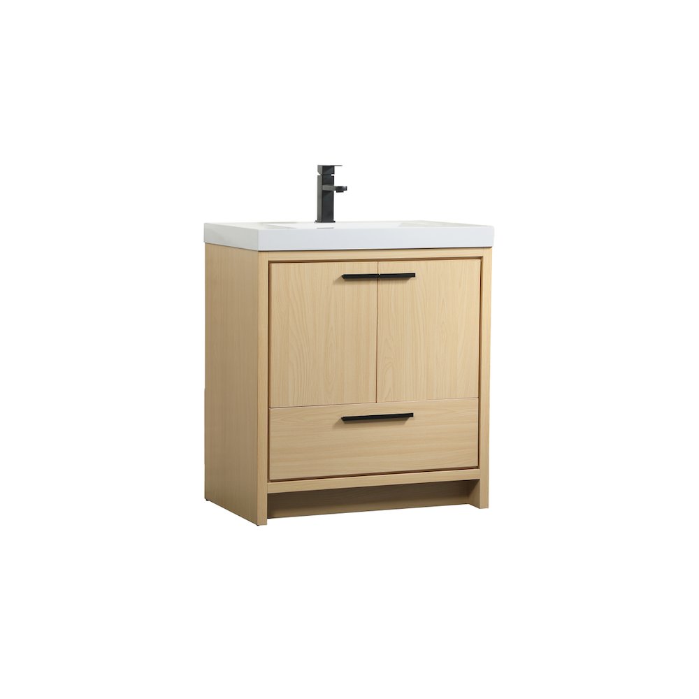 30 inch Single bathroom vanity in Maple