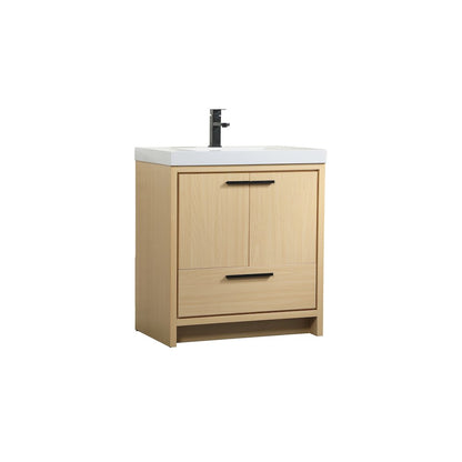 30 inch Single bathroom vanity in Maple