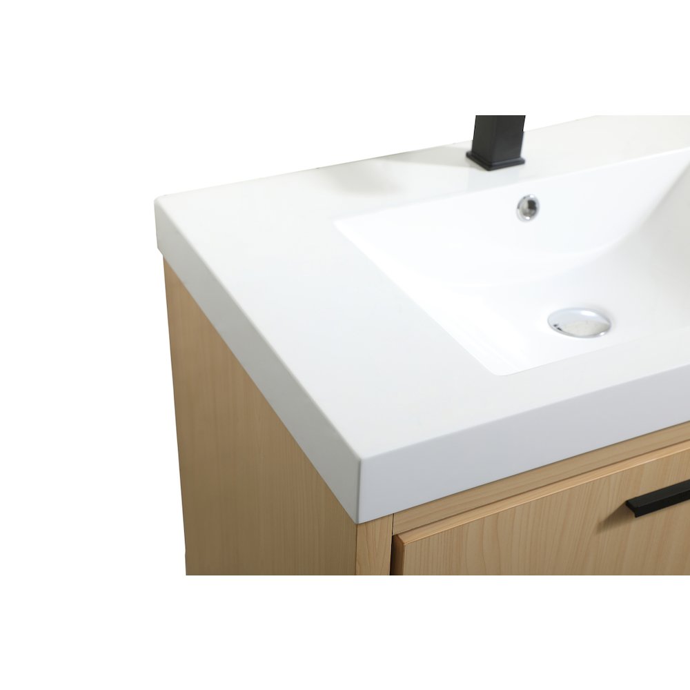 30 inch Single bathroom vanity in Maple