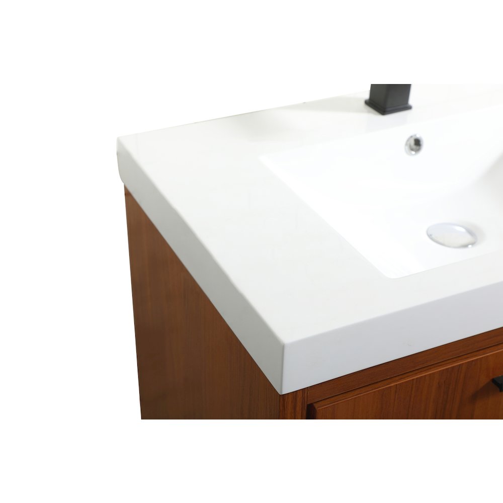 30 inch Single bathroom vanity in Teak