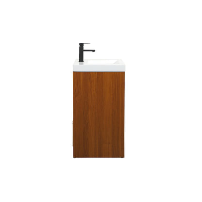 30 inch Single bathroom vanity in Teak