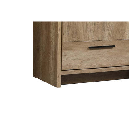 30 inch Single bathroom vanity in natural oak
