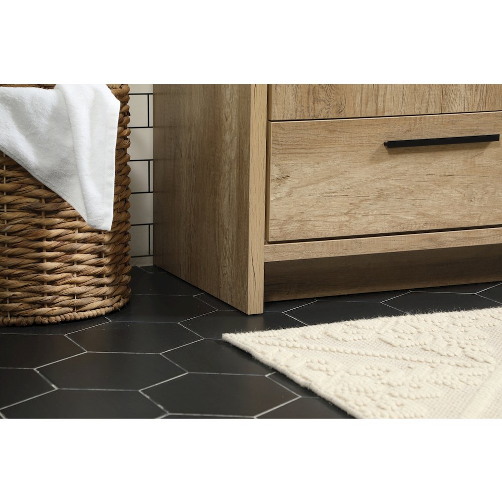 30 inch Single bathroom vanity in natural oak