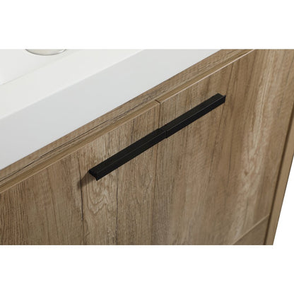 30 inch Single bathroom vanity in natural oak