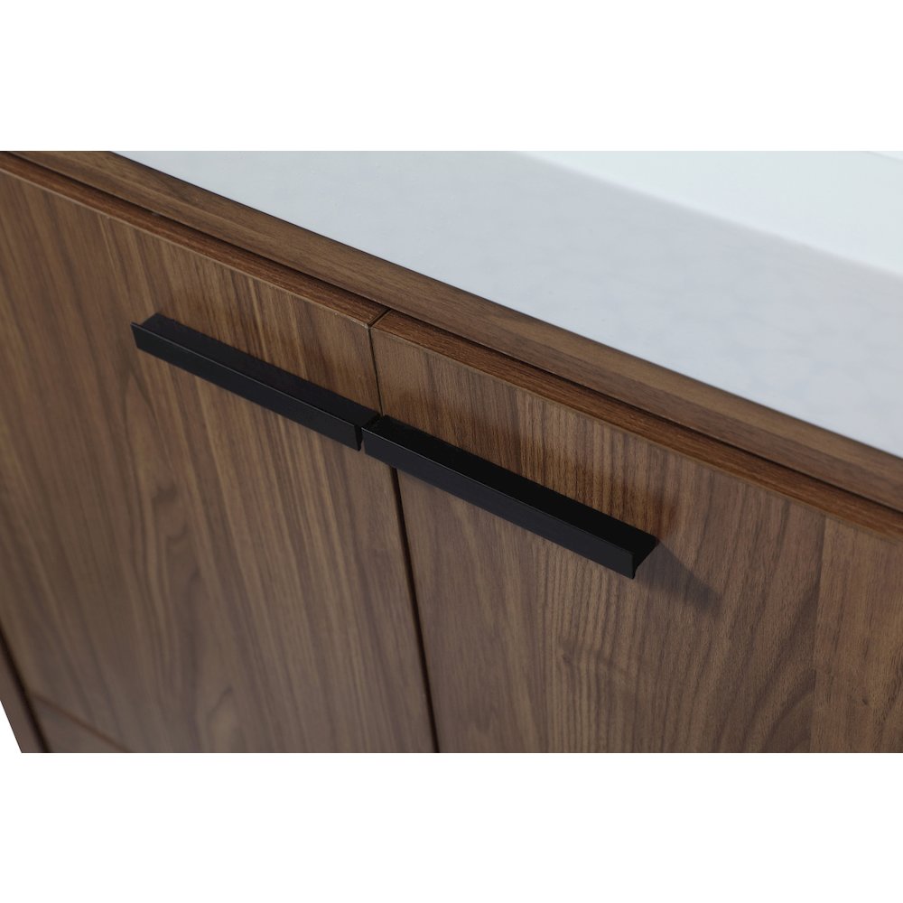 30 inch Single bathroom vanity in walnut brown