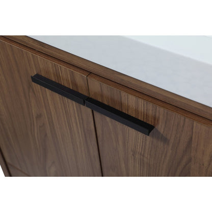 30 inch Single bathroom vanity in walnut brown