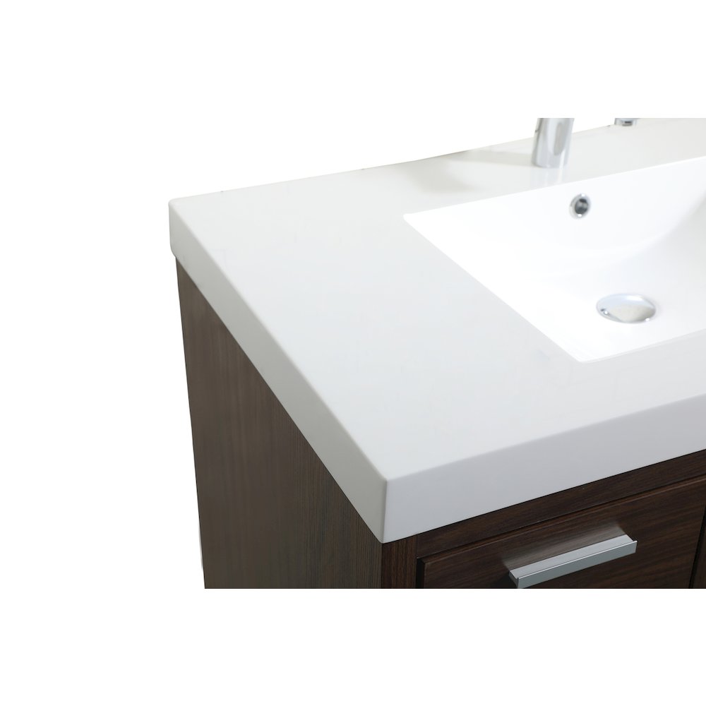 36 inch Single bathroom vanity in Walnut