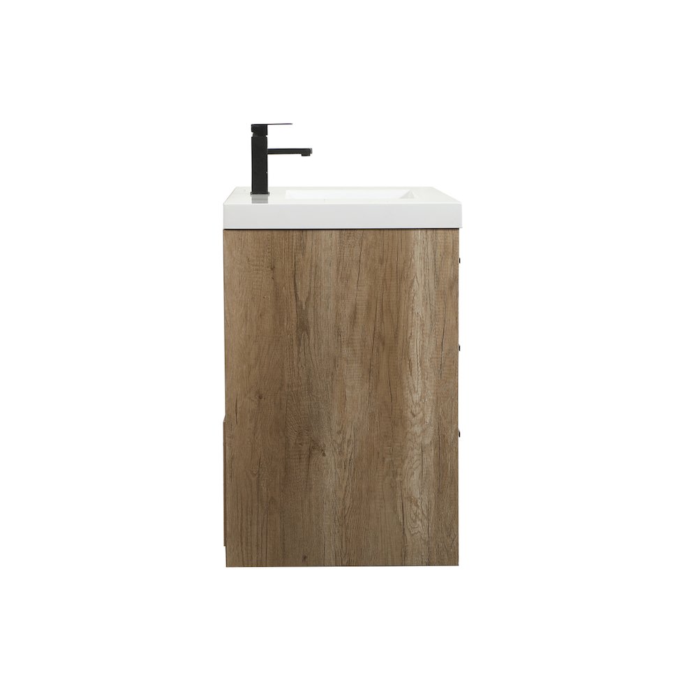 42 inch Single bathroom vanity in natural oak