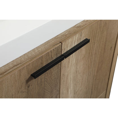42 inch Single bathroom vanity in natural oak