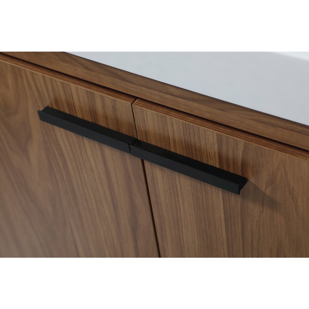 42 inch Single bathroom vanity in walnut brown