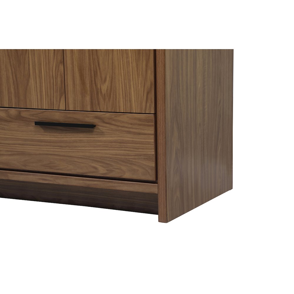 42 inch Single bathroom vanity in walnut brown
