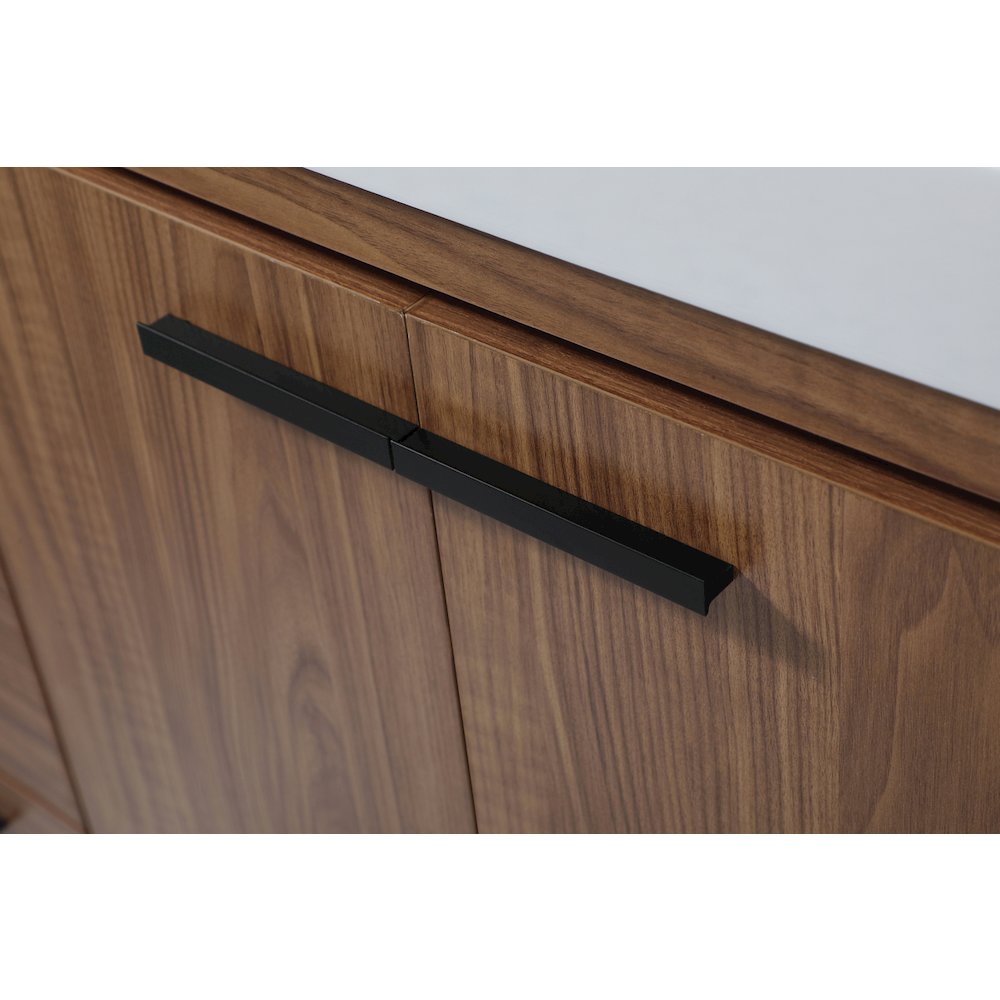 48 inch Single bathroom vanity in walnut brown