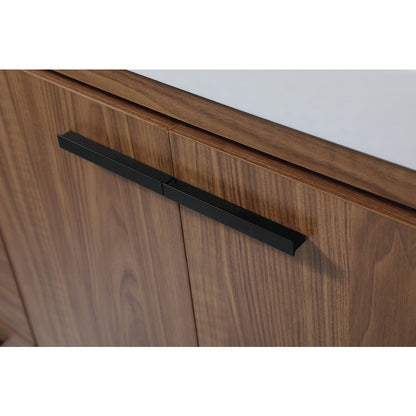 48 inch Single bathroom vanity in walnut brown