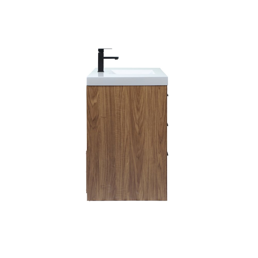 48 inch Single bathroom vanity in walnut brown
