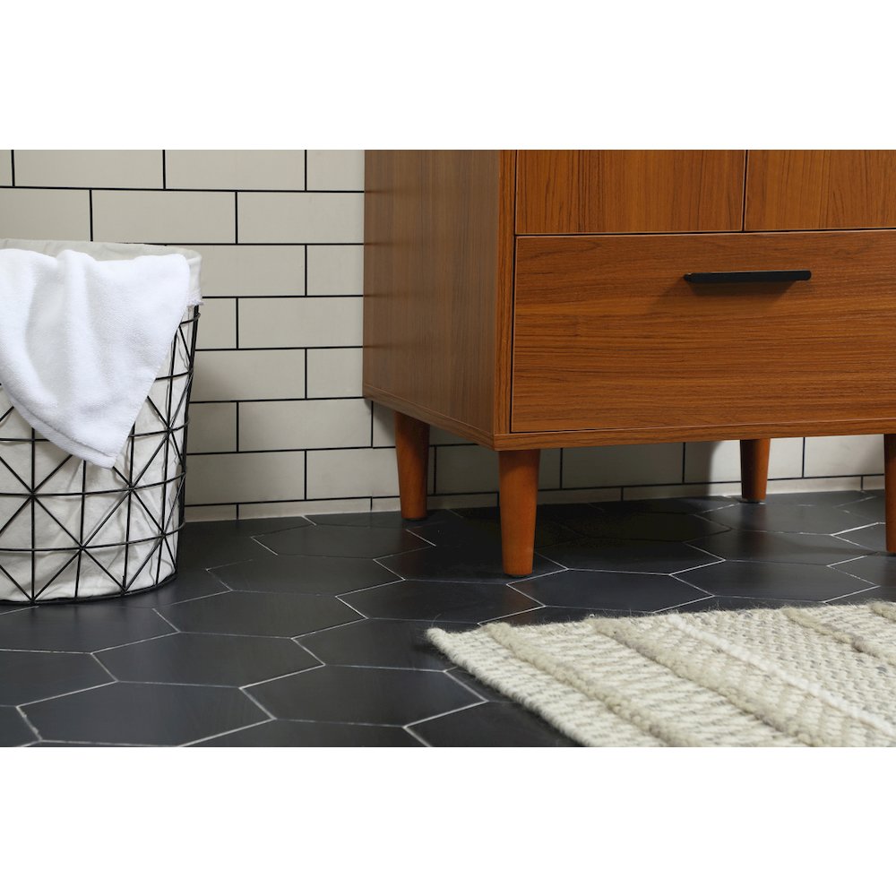 24 inch bathroom vanity in Teak