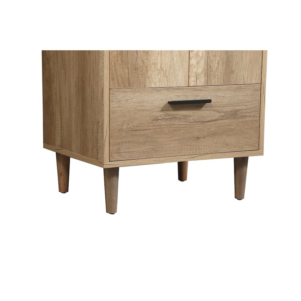 24 inch Single bathroom vanity in natural oak