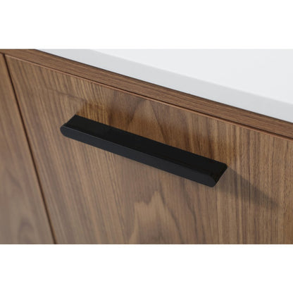24 inch Single bathroom vanity in walnut brown