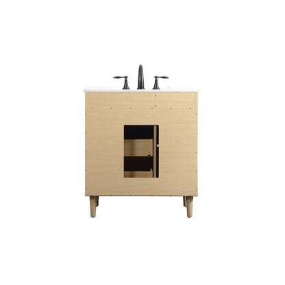 30 inch bathroom vanity in Maple