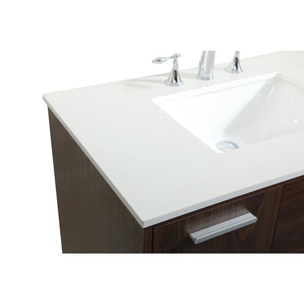 36 inch bathroom vanity in Walnut