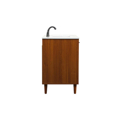 42 inch bathroom vanity in Teak